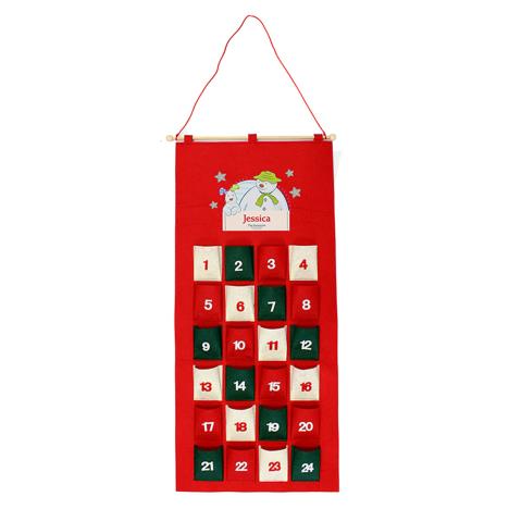 Personalised The Snowman & The Snowdog Felt Advent Calendar £19.99